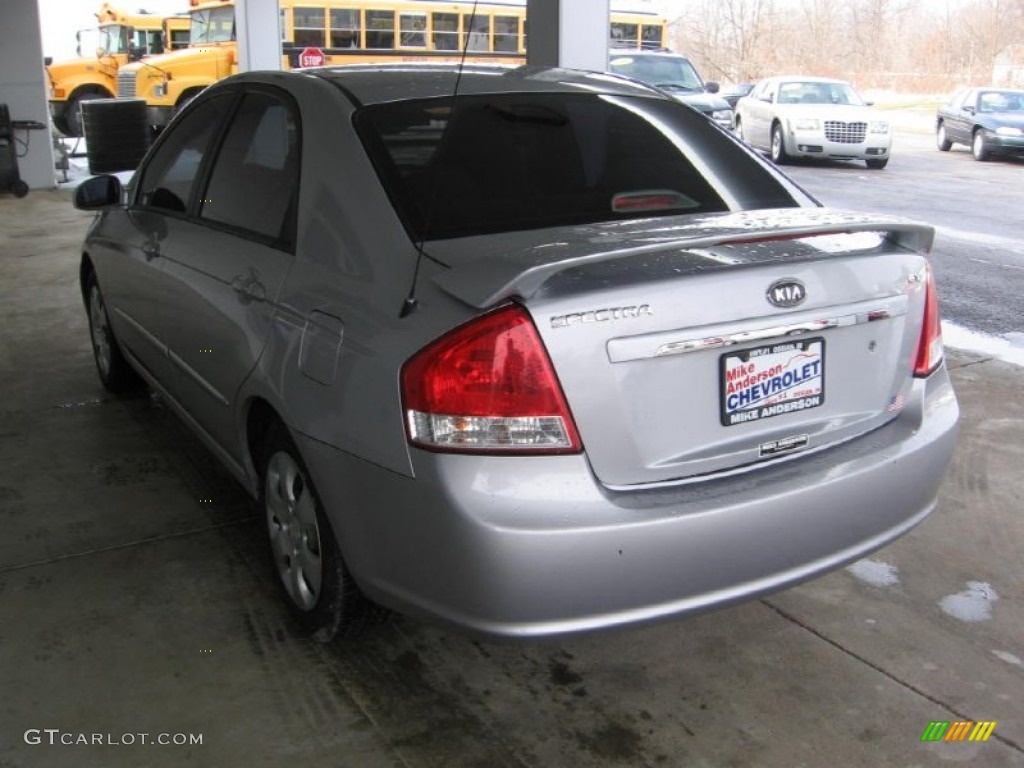 2007 Spectra EX Sedan - Silver / Gray photo #3