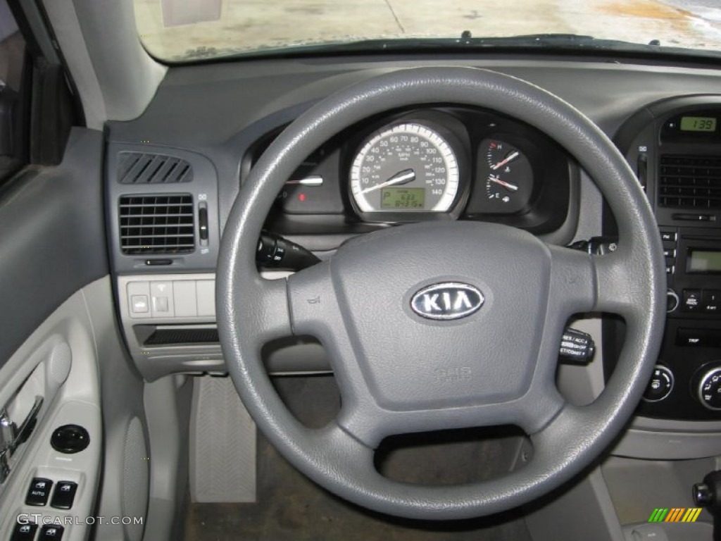 2007 Spectra EX Sedan - Silver / Gray photo #4