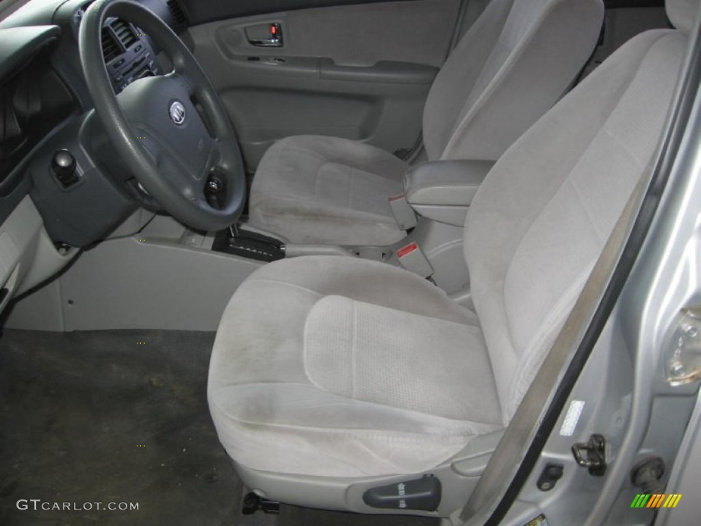 2007 Spectra EX Sedan - Silver / Gray photo #8