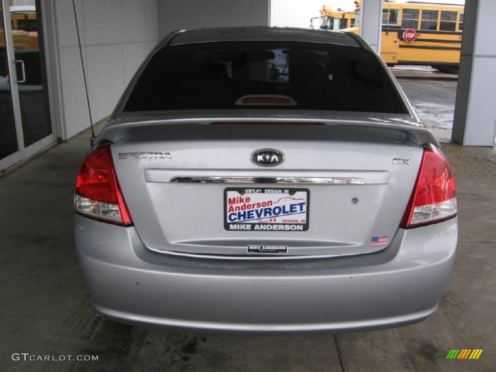 2007 Spectra EX Sedan - Silver / Gray photo #15