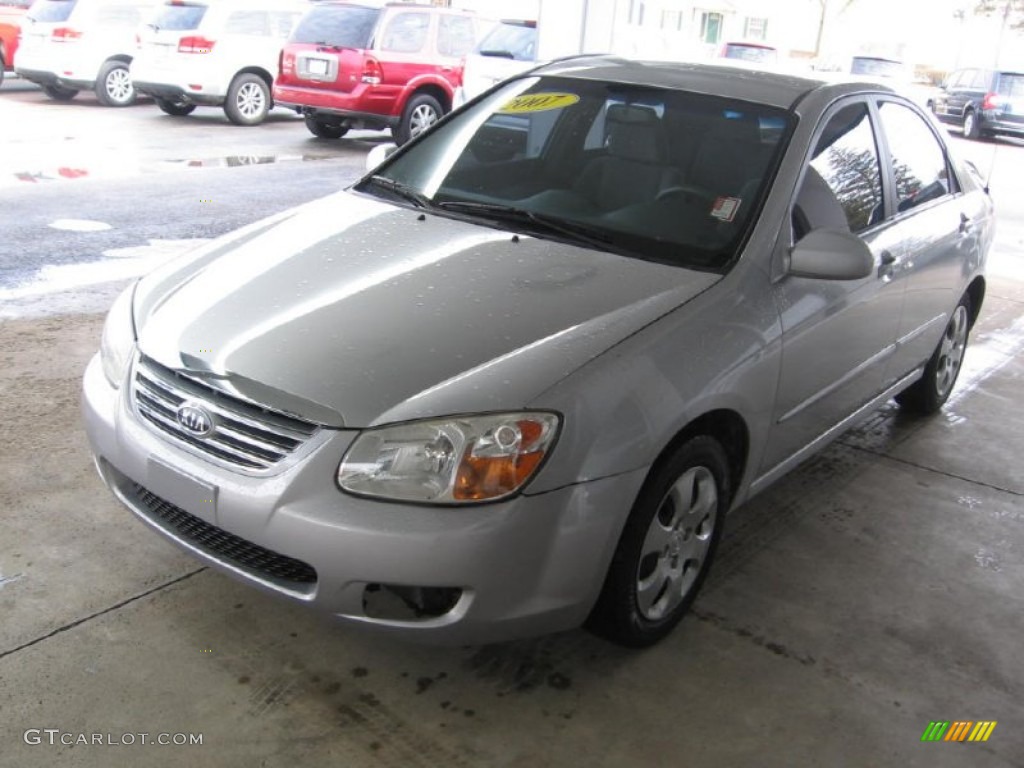 2007 Spectra EX Sedan - Silver / Gray photo #21