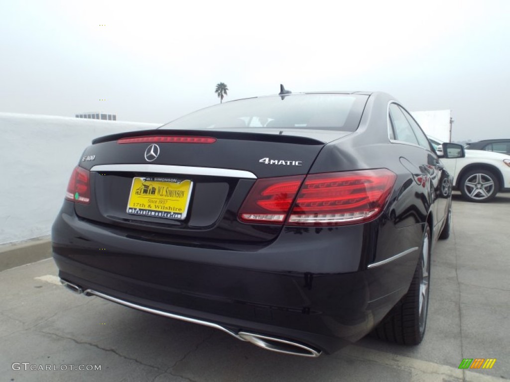 2015 E 400 4Matic Coupe - Black / Red/Black photo #4