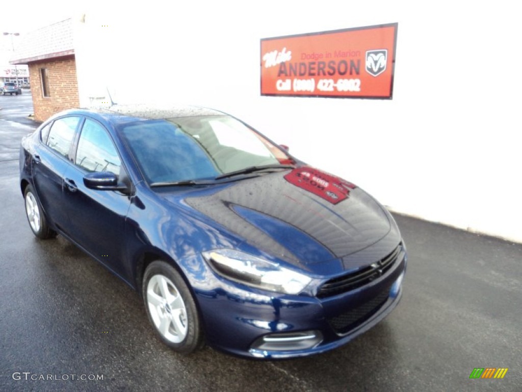 2015 Dart SXT - True Blue Pearl / Black photo #1