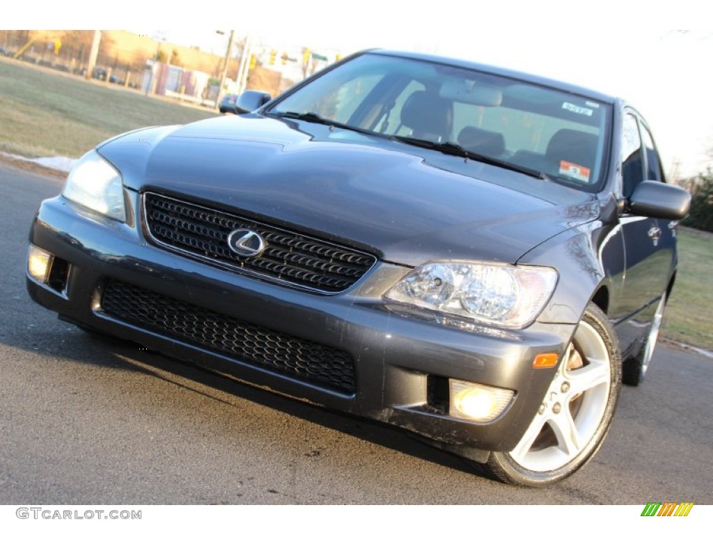 2003 IS 300 Sedan - Graphite Gray Pearl / Black photo #1