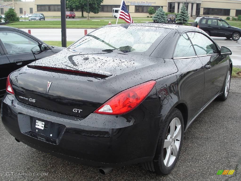 2007 G6 GT Convertible - Black / Light Taupe photo #2