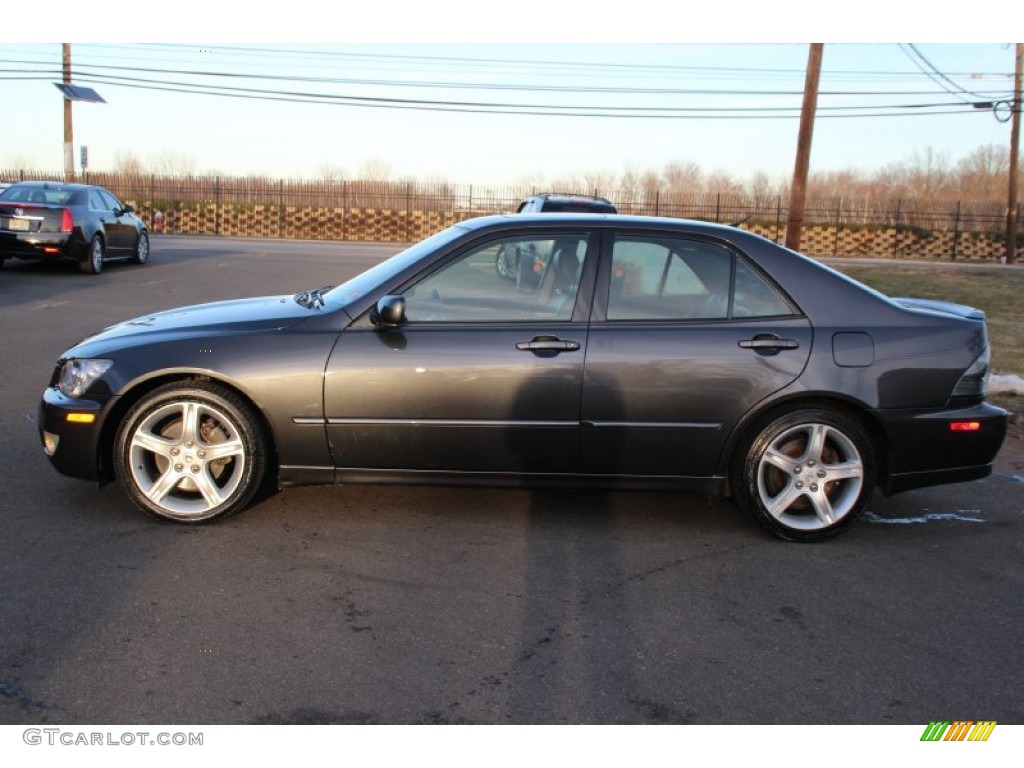 2003 IS 300 Sedan - Graphite Gray Pearl / Black photo #7