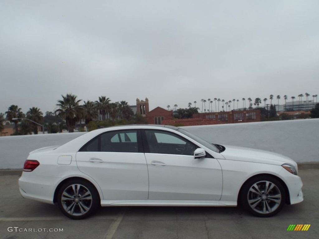 2015 E 350 4Matic Sedan - Polar White / Black photo #3