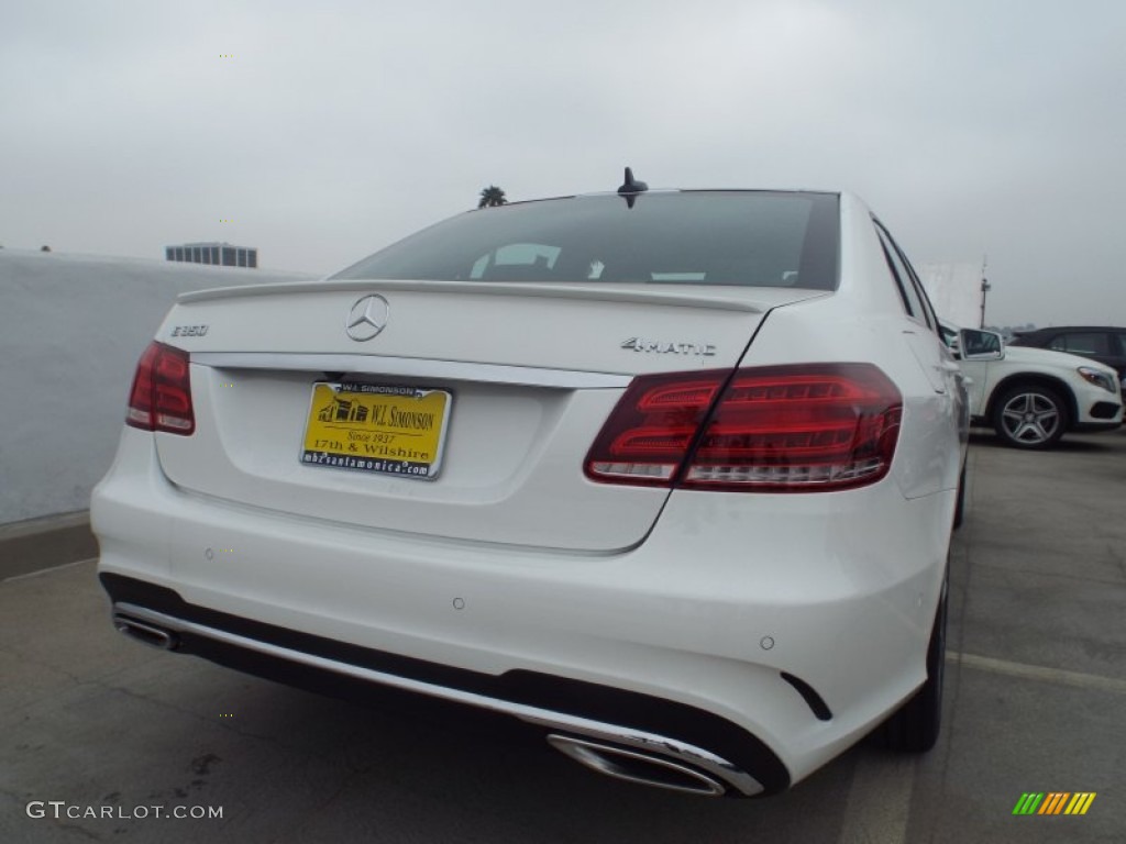 2015 E 350 4Matic Sedan - Polar White / Black photo #4