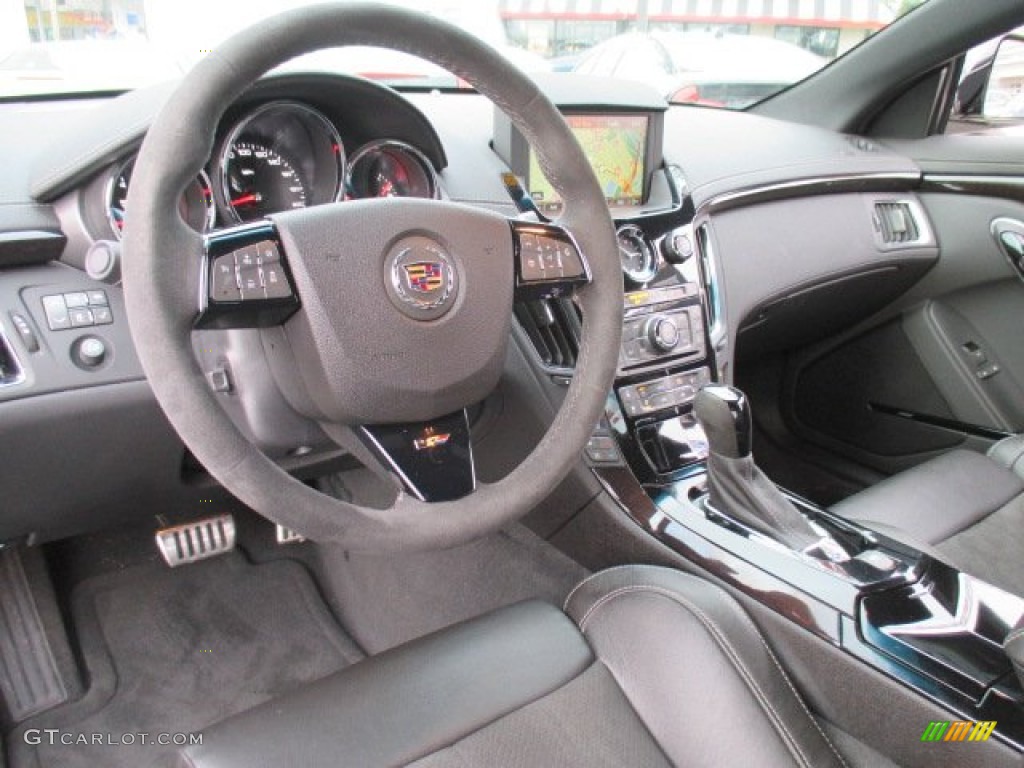 Ebony/Ebony Interior 2014 Cadillac CTS -V Coupe Photo #100859159