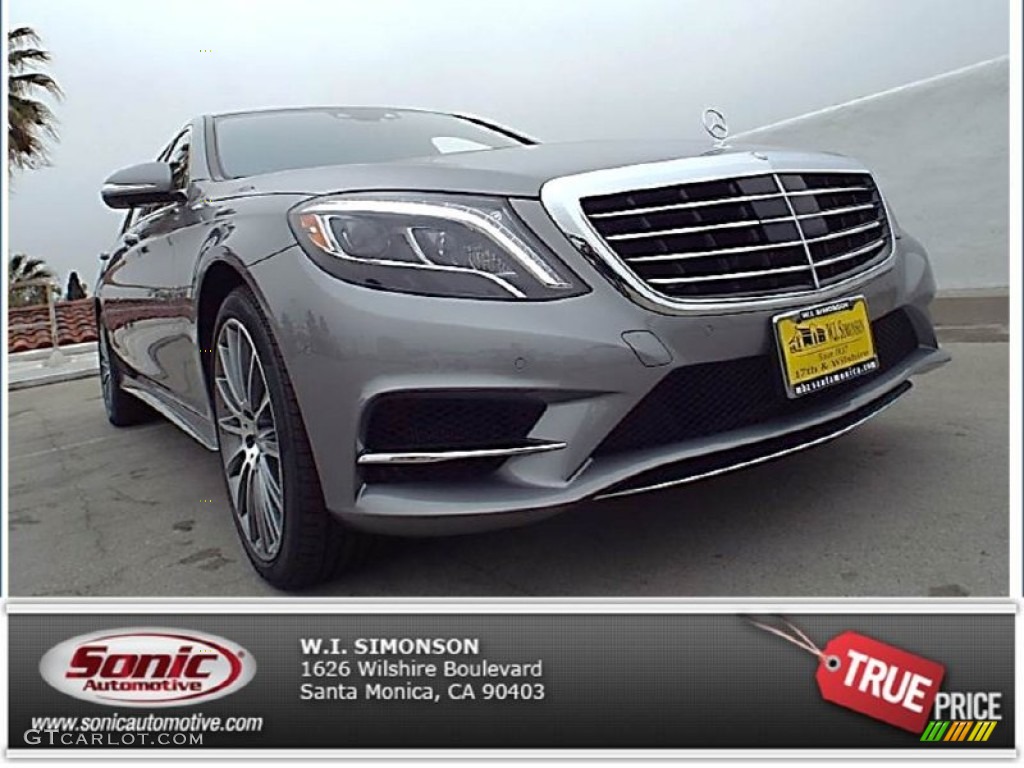 2015 S 550 Sedan - Palladium Silver Metallic / Black photo #1