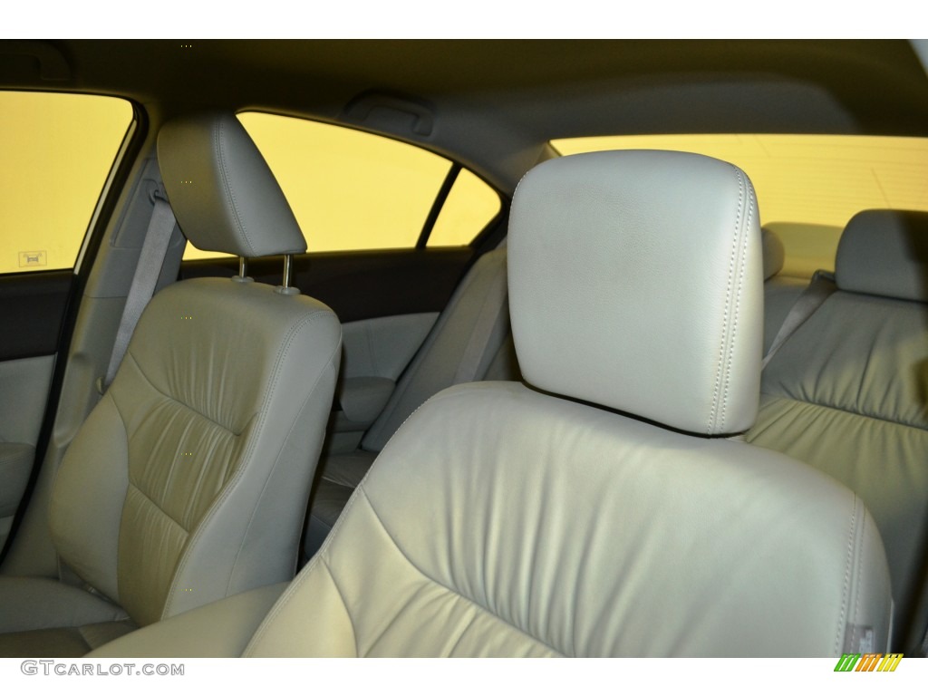 2012 Civic Hybrid-L Sedan - Taffeta White / Gray photo #14