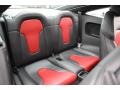2013 Audi TT Black/Magma Red Interior Rear Seat Photo