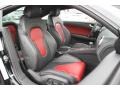Black/Magma Red 2013 Audi TT S 2.0T quattro Coupe Interior Color