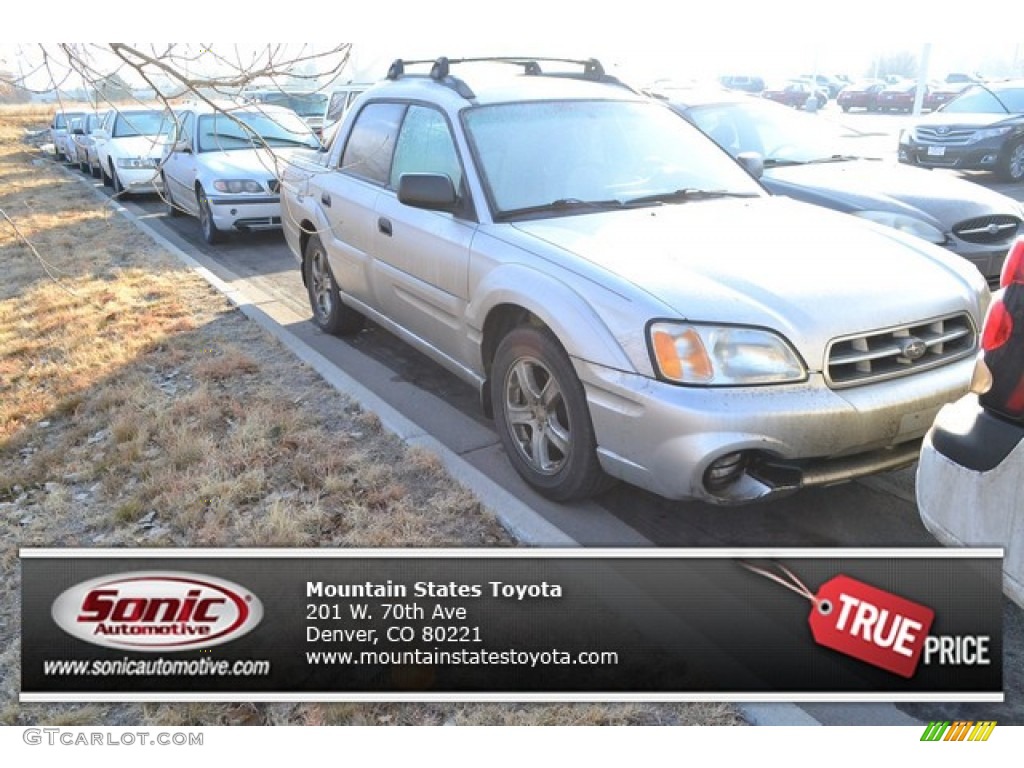 Silver Stone Metallic Subaru Baja