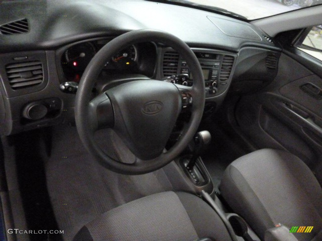 2009 Rio Rio5 LX Hatchback - Sapphire Blue / Gray photo #5