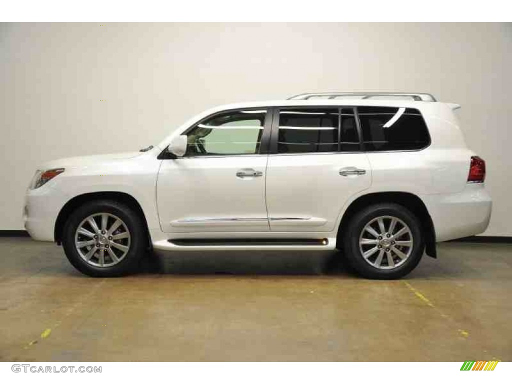 2011 LX 570 - Starfire White Pearl / Cashmere photo #2