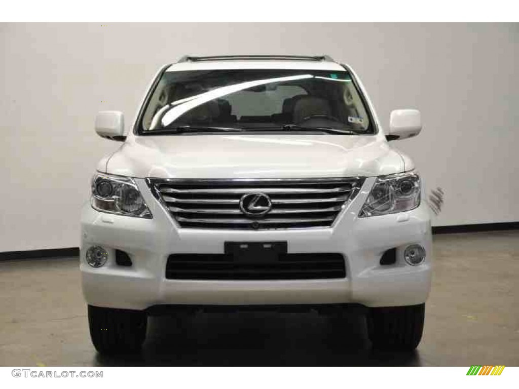 2011 LX 570 - Starfire White Pearl / Cashmere photo #4