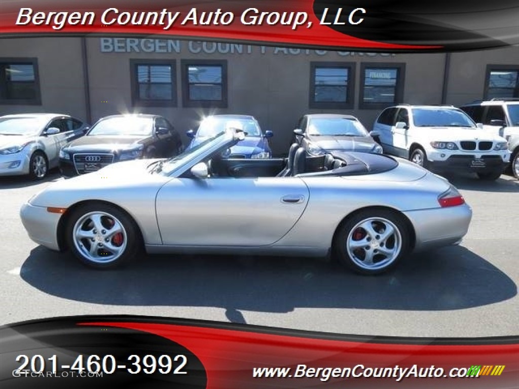 1999 911 Carrera Cabriolet - Arctic Silver Metallic / Black photo #1