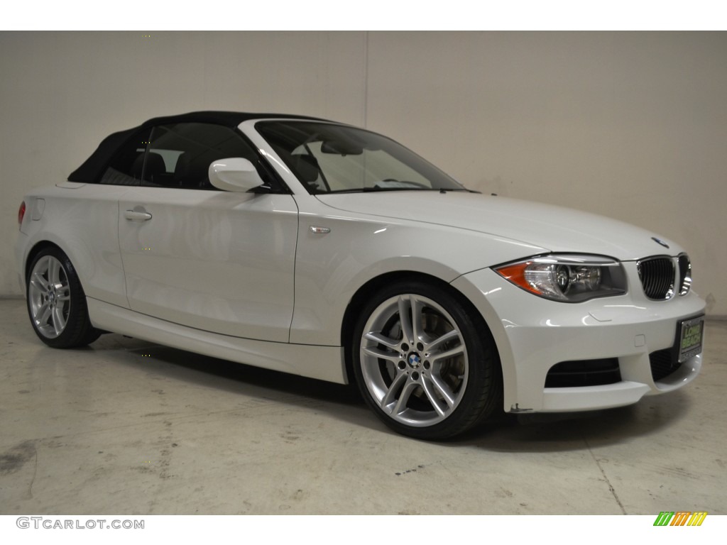 2013 1 Series 135i Convertible - Alpine White / Black photo #2