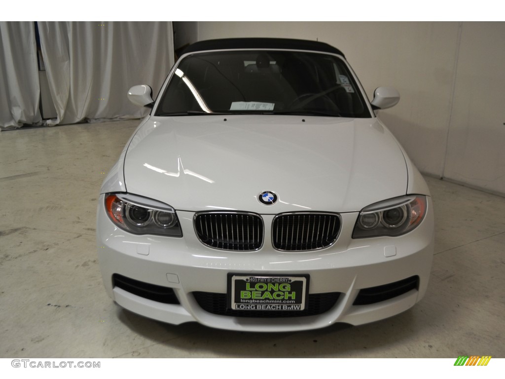 2013 1 Series 135i Convertible - Alpine White / Black photo #4