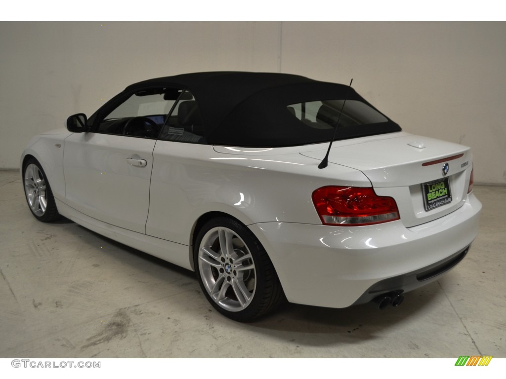 2013 1 Series 135i Convertible - Alpine White / Black photo #6