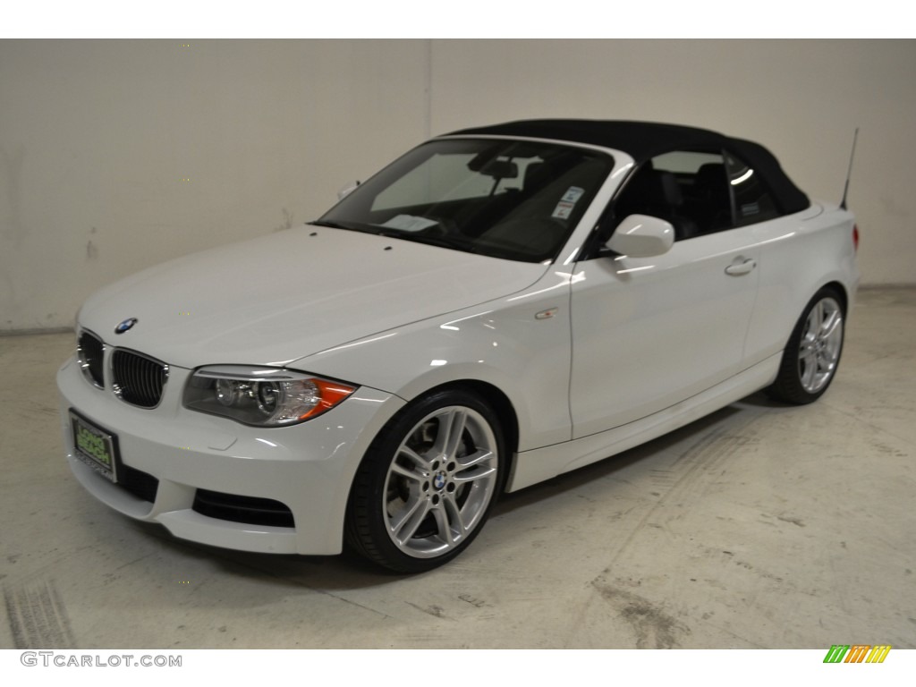 2013 1 Series 135i Convertible - Alpine White / Black photo #9