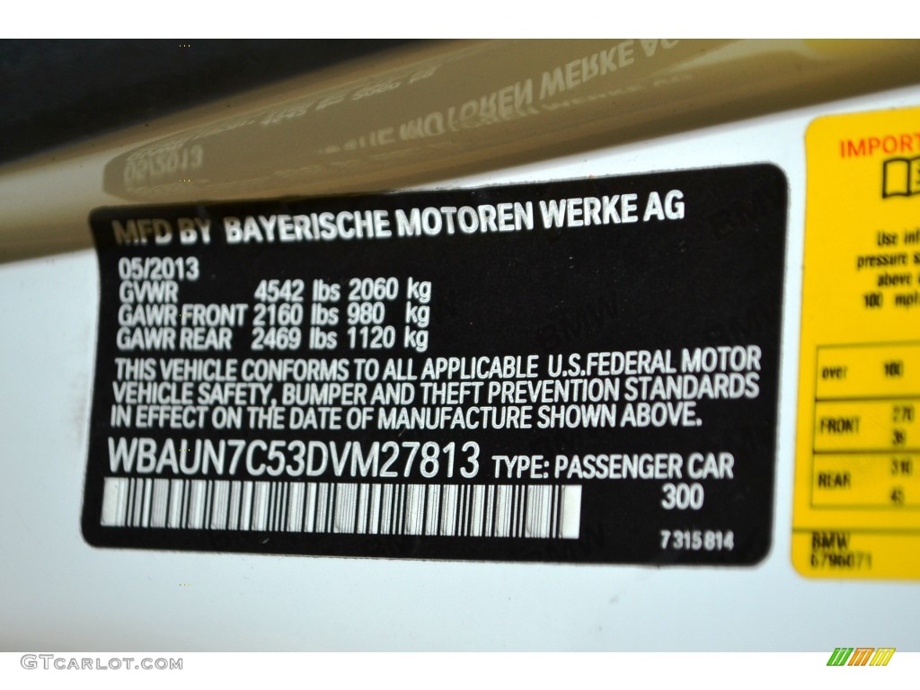 2013 1 Series 135i Convertible - Alpine White / Black photo #11