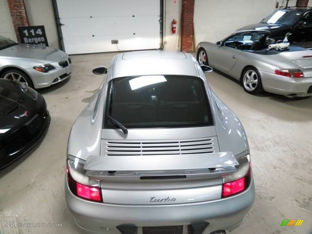 2001 911 Turbo Coupe - Polar Silver Metallic / Black photo #14