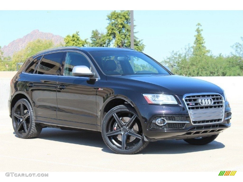 2014 SQ5 Premium plus 3.0 TFSI quattro - Brilliant Black / Black/Magma Red photo #3