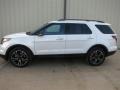 White Platinum 2014 Ford Explorer Sport 4WD