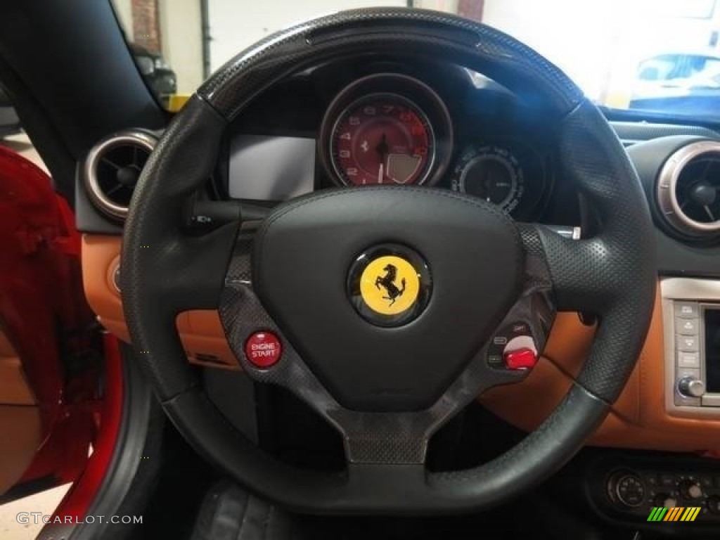 2010 Ferrari California Standard California Model Cuoio Steering Wheel Photo #100873325