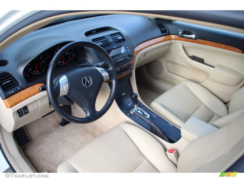 Parchment Interior 2004 Acura TSX Sedan Photo #100876397