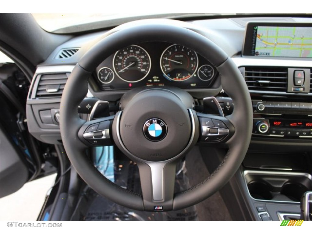 2015 4 Series 428i Gran Coupe - Black Sapphire Metallic / Black photo #8