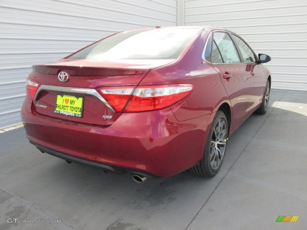 2015 Camry XSE - Ruby Flare Pearl / Black photo #4