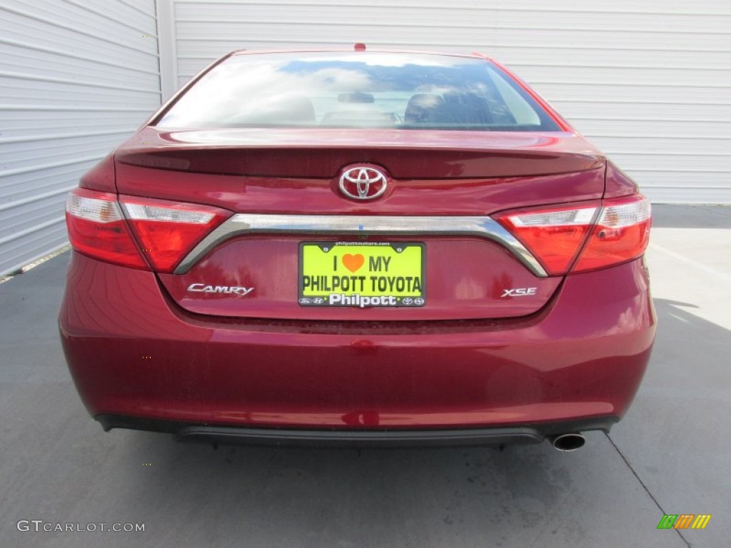 2015 Camry XSE - Ruby Flare Pearl / Black photo #5