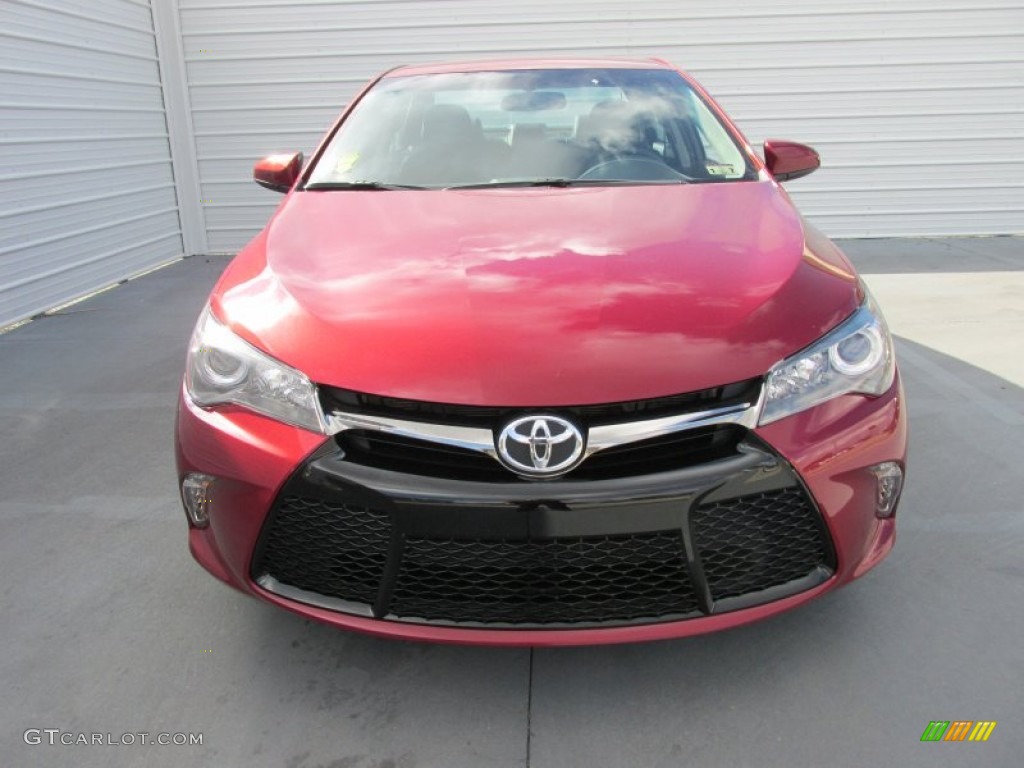 2015 Camry XSE - Ruby Flare Pearl / Black photo #8