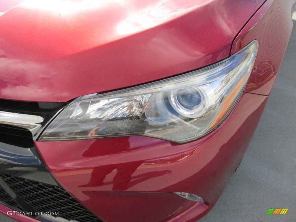 2015 Camry XSE - Ruby Flare Pearl / Black photo #9