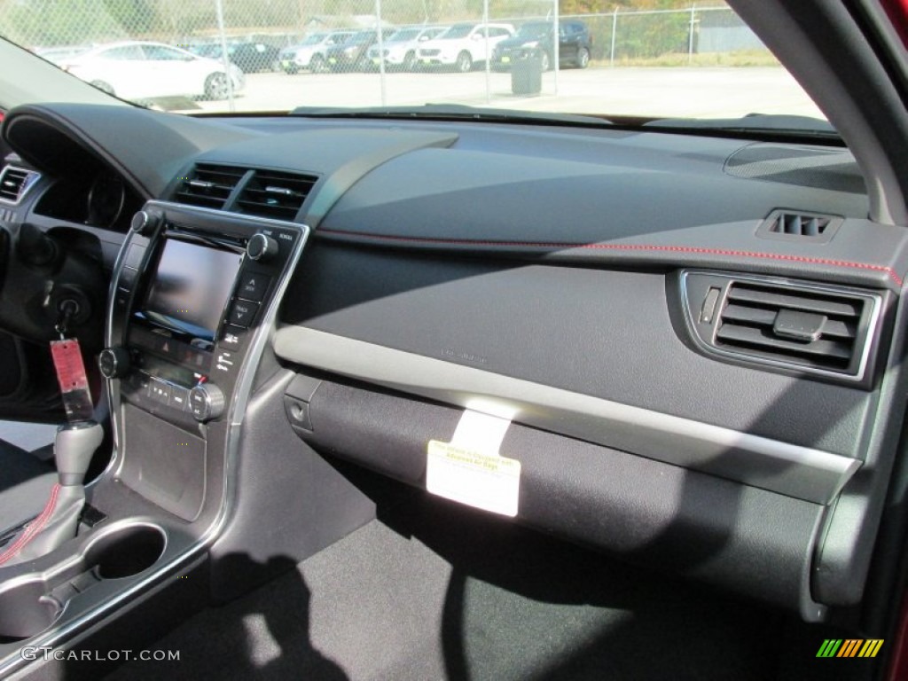 2015 Camry XSE - Ruby Flare Pearl / Black photo #18