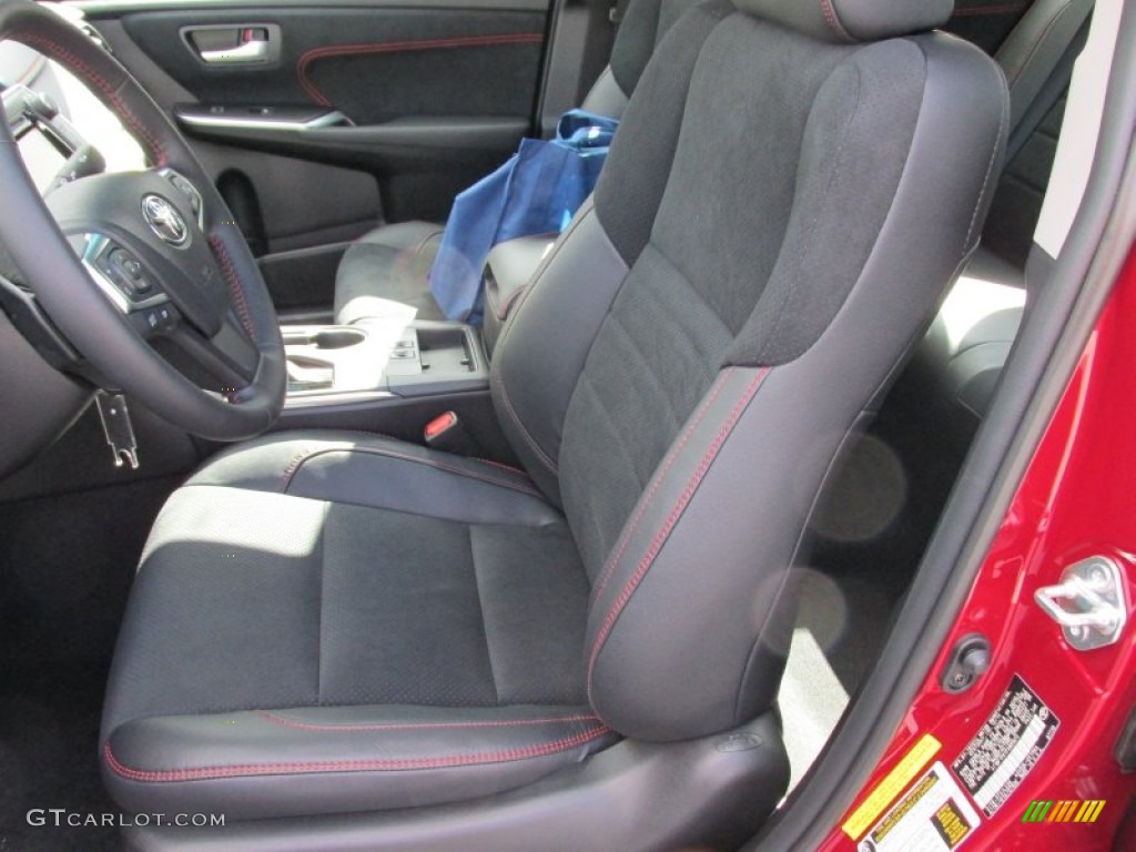 2015 Camry XSE - Ruby Flare Pearl / Black photo #22