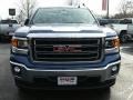 2015 Stone Blue Metallic GMC Sierra 1500 SLE Double Cab 4x4  photo #2