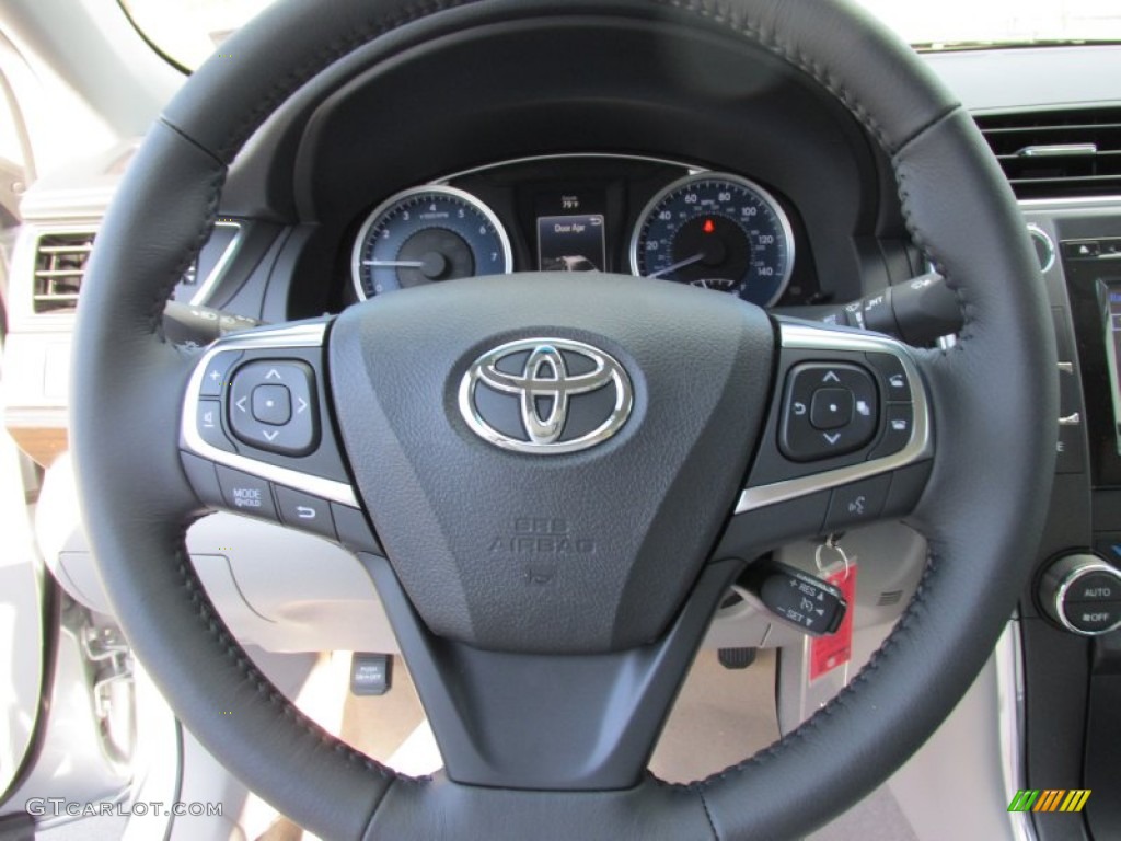 2015 Camry XLE - Celestial Silver Metallic / Ash photo #30