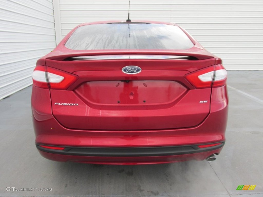 2015 Fusion SE - Ruby Red Metallic / Charcoal Black photo #5