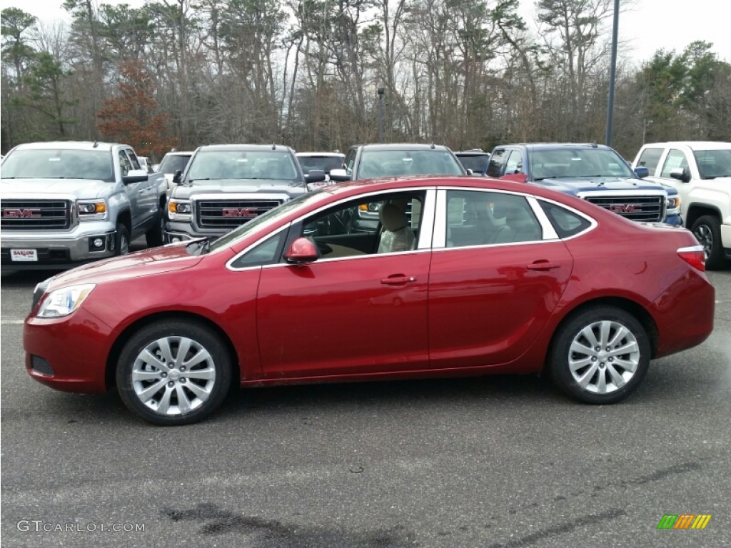 Crystal Red Tintcoat 2015 Buick Verano Standard Verano Model Exterior Photo #100881821
