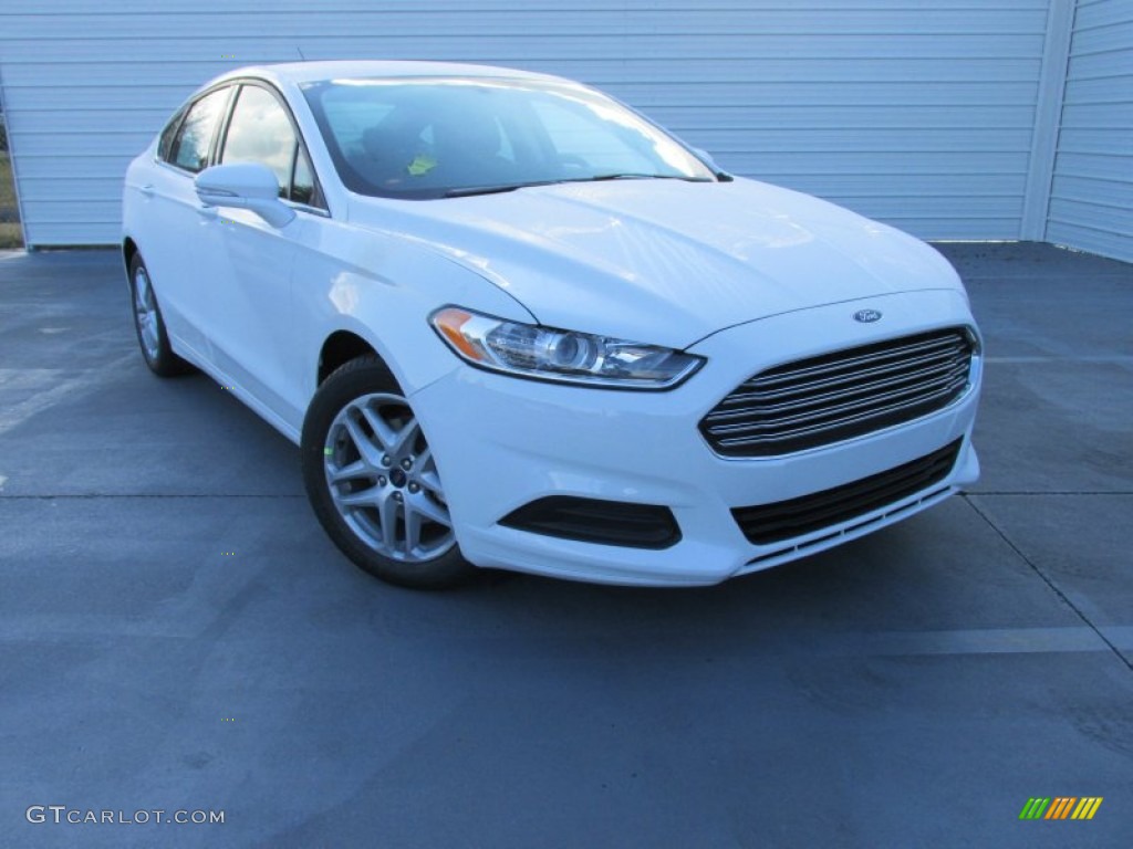 2015 Fusion SE - Oxford White / Charcoal Black photo #1