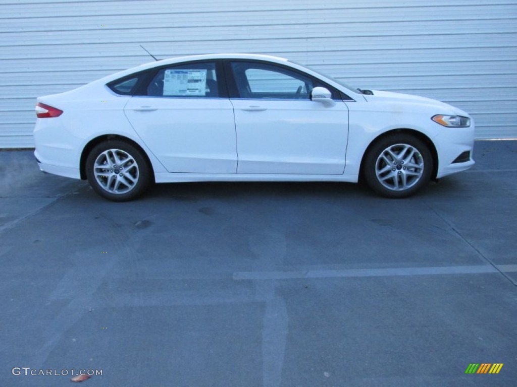 2015 Fusion SE - Oxford White / Charcoal Black photo #3