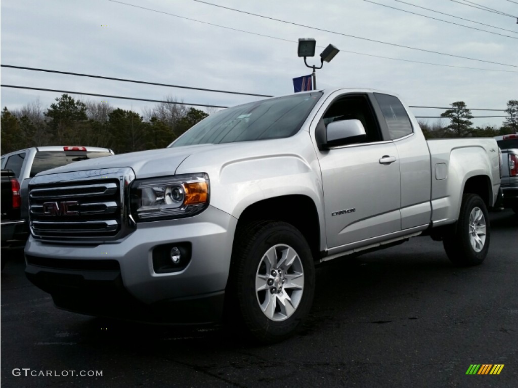 Quicksilver Metallic 2015 GMC Canyon SLE Extended Cab 4x4 Exterior Photo #100882115