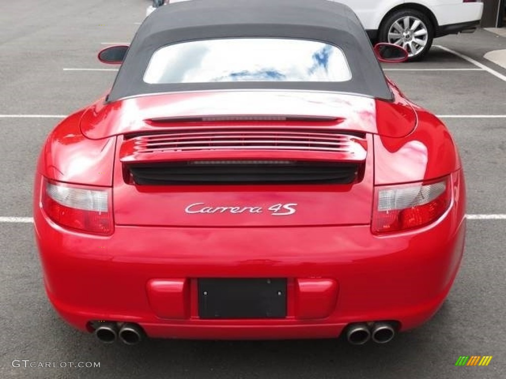 2007 911 Carrera 4S Cabriolet - Guards Red / Black photo #3
