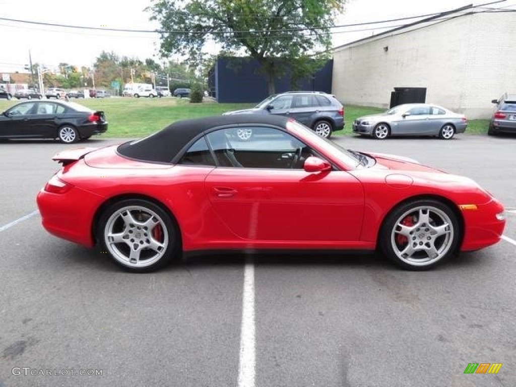 2007 911 Carrera 4S Cabriolet - Guards Red / Black photo #4
