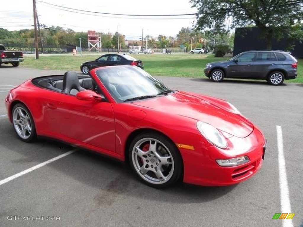 2007 911 Carrera 4S Cabriolet - Guards Red / Black photo #9