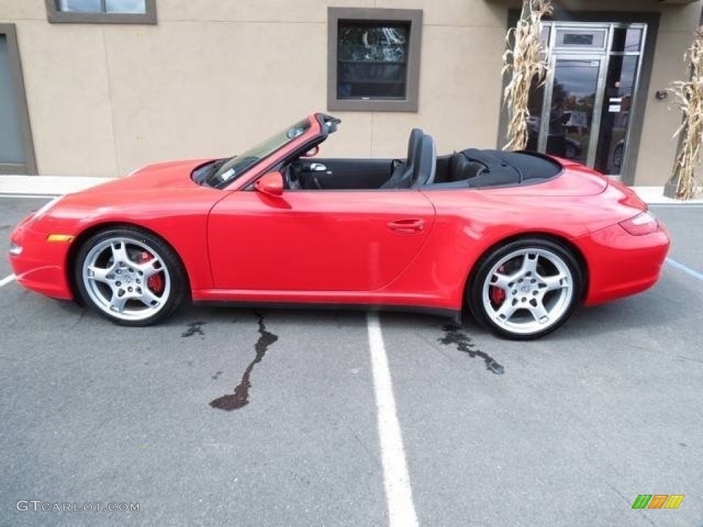 2007 911 Carrera 4S Cabriolet - Guards Red / Black photo #29